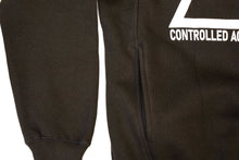 Load image into Gallery viewer, Controlled Actions = Power Under Logo Pullover Unisex Hoodie with Pocket (Black)