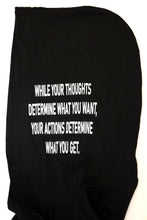 Load image into Gallery viewer, Controlled Actions = Power Unisex Jersey Hoodie (Black)