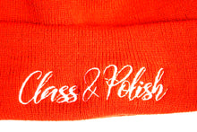 Load image into Gallery viewer, Class & Polish Signature Beanie - Cardinal Red (Side embroider)