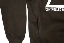 Load image into Gallery viewer, Controlled Actions = Power Under Logo Pullover Unisex Hoodie with Pocket (Black)
