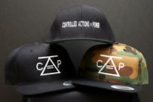 Load image into Gallery viewer, Contolled Actions = Power Black Snapback
