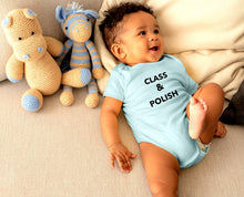 Load image into Gallery viewer, Class &amp; Polish Baby Blue Onesie
